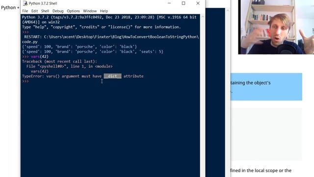 Python vars() Function смотреть онлайн