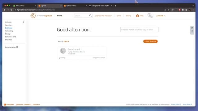Membuat Manage Database Mysql di AWS Lightsail смотреть онлайн
