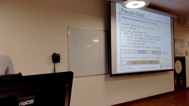 Visualization Lecture 11: VolVis Part 5-The Shear Warp Algorithm, Run Length Encoding смотреть онлайн