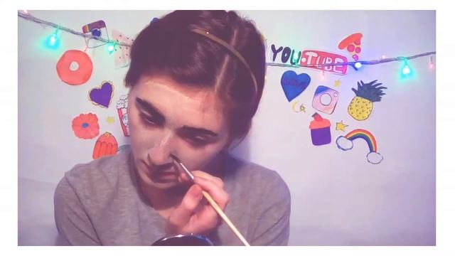 Макияж из комикса на хэллоуин акварелью | Pop-art | Бюджетный вариант ? смотреть онлайн