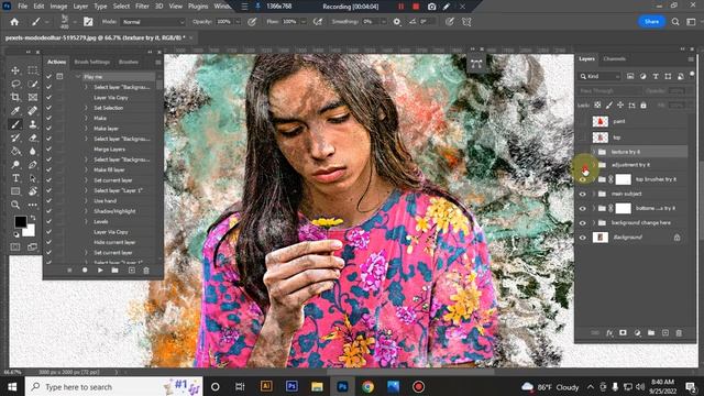Real Painting Photoshop Action смотреть онлайн
