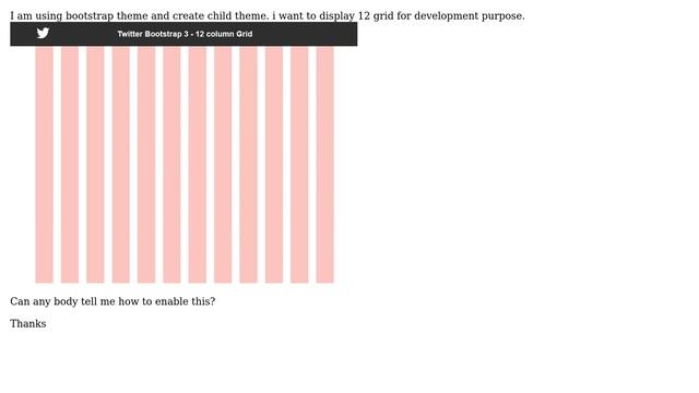 Drupal: How to display 12 grid for development purpose in bootstrap? смотреть онлайн