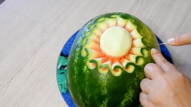 КАРВИНГ на арбузе watermelon carving смотреть онлайн