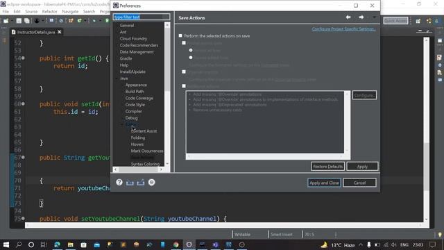 On Save Code format in Eclipse | Mr.JAVA смотреть онлайн
