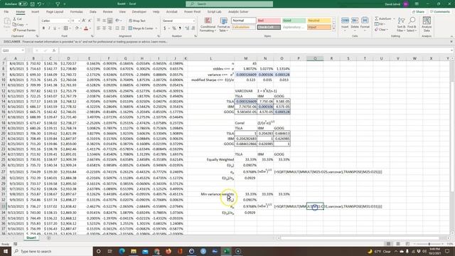 Use Excel to graph the efficient frontier of a three security portfolio смотреть онлайн