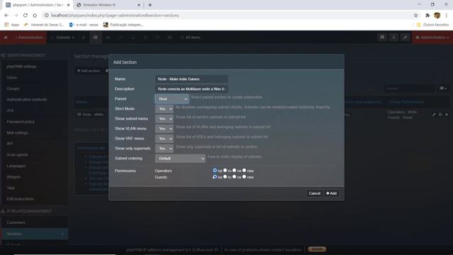PHPIPAM - Gerenciando de redes básicas смотреть онлайн