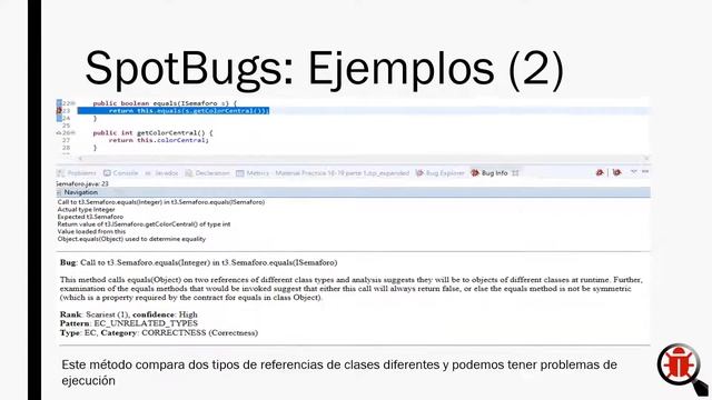 Spotbugs, técnica de análisis estático смотреть онлайн