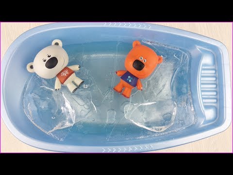 А мы в воде! Ми-ми-мишки! Кеша и Тучка в стали ледяными Мультики с игрушками про Кешу и Тучку смотреть онлайн