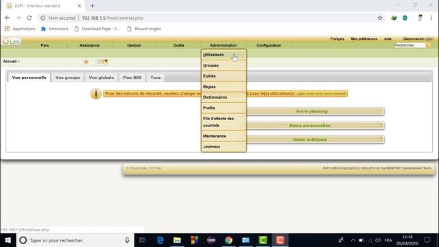 Tutoriel : Installation et Configuration du GLPI et La mis en place avec Fusioninventory смотреть онлайн