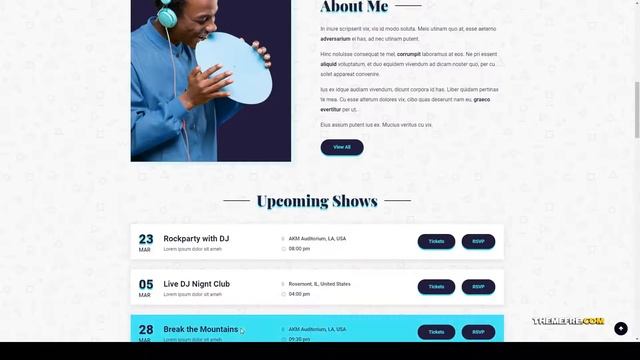 Musiziya - Musician Band WordPress Theme Music Band Singer Azusa
