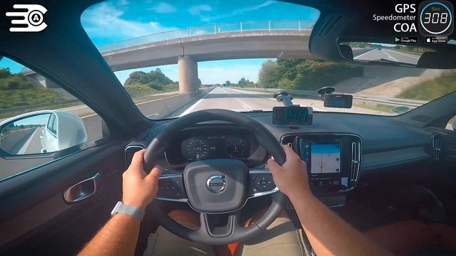 0-230km/h | Volvo XC40 T5 AWD | POV- TOP SPEED and Acceleration TEST ✔ смотреть онлайн