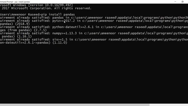 Pandas Installation смотреть онлайн