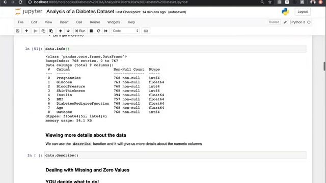 Live Webinar: Analysis of a Diabetes Dataset using Python - Part 1/4 смотреть онлайн