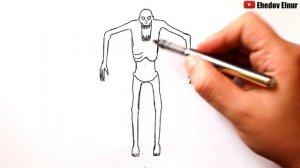 Как нарисовать Скромника | SCP-096 | Shy Guy