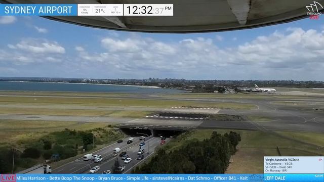 ? LIVE From Sydney ATC Tower! Plane Spotting @ Sydney Airport W/ Kurt + ATC!? Webcam Australia SYD