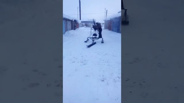 Аэросани 2017 первый выезд из гаража. смотреть онлайн