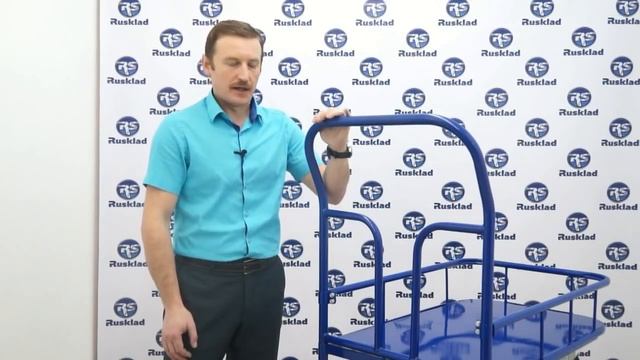 Грузовая платформенная тележка с бортом 150 мм. Бортовые тележки для склада и магазина смотреть онлайн