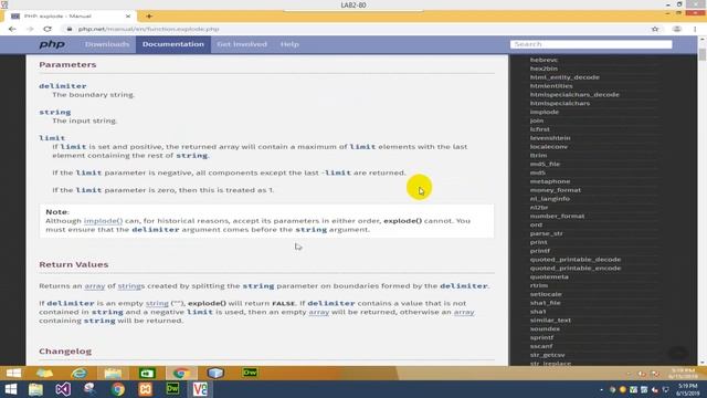 php explode and end using смотреть онлайн