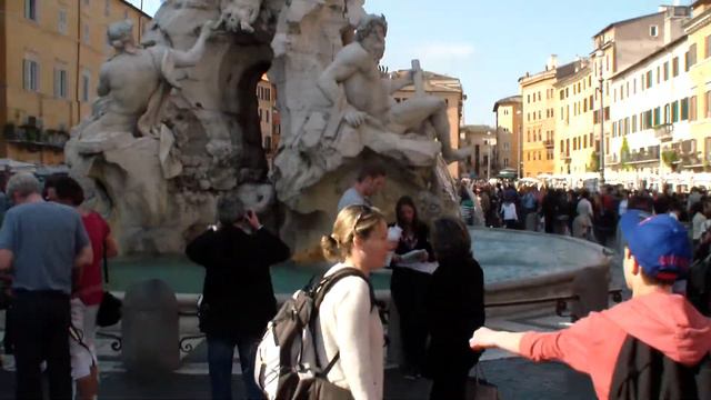 Весна в Вечном городе. Площадь Навона и Пантеон смотреть онлайн
