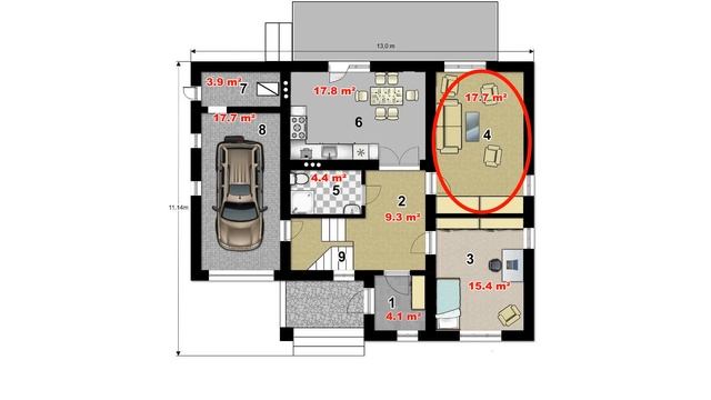 Популярный дом с мансардой и гаражом - 161 м2 - Проект дома Горлица смотреть онлайн