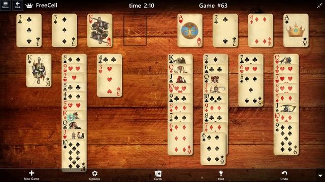 FreeCell Game # 63 SOLVED Microsoft Solitaire смотреть онлайн