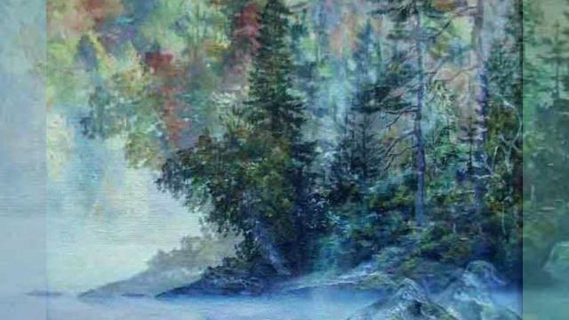 Горное озеро / Галина Горбановская / Mountain lake / Galina Gorbanovskaya/ #искусство #artist #art смотреть онлайн