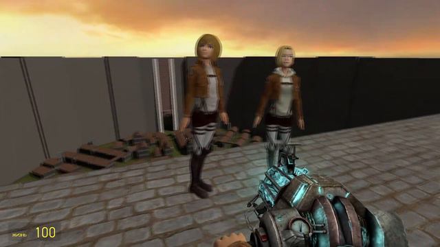 ATTACK ON TITAN CHARACTERS IN GARRY'S MOD (Attack on Titan) смотреть онлайн
