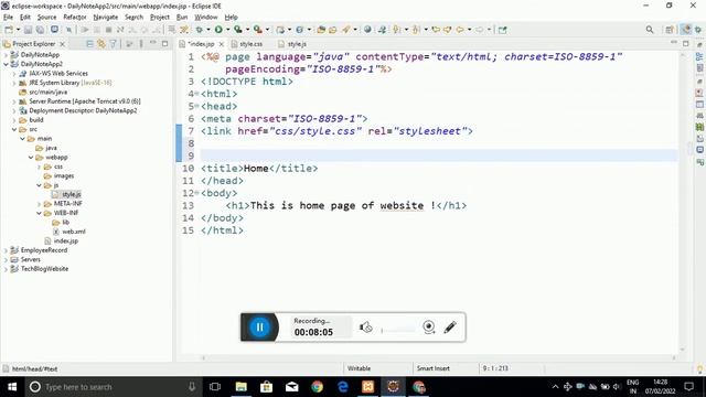 #part_2 Note Taker Application Using Servlet & JSP | Project Packaging Structure Explained.. смотреть онлайн