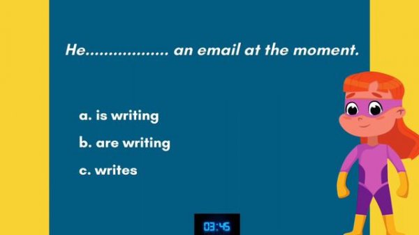 Quiz Time! present simple / present continuous / Kidzania games #quiz