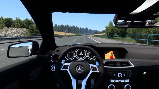 Mercedes-Benz C 63 AMG | Euro Truck Simulator 2 | Steering Wheel Gameplay