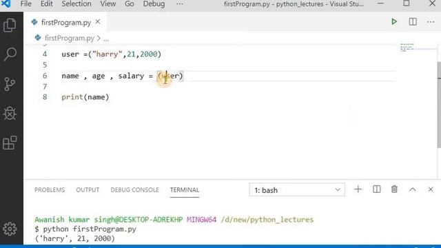 CHAPTER 10 :6.What Is Tuple Unpacking |Python Complete tutorial course in hindi| #coder_brains|#14 смотреть онлайн