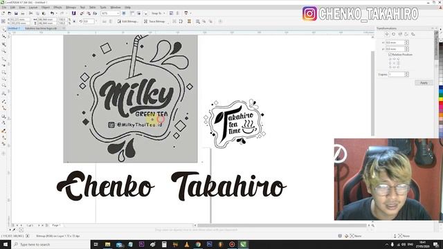 Belajar cara trace / Tracing Mudah Text dan Gambar di Corel Draw смотреть онлайн