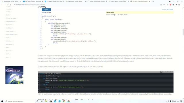 Yazılımsız Online C#, VB.NET, F#, MVC, Console Kodlayın - .NET Fiddle смотреть онлайн