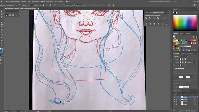 Рисуем персонажа в Adobe Illustrator смотреть онлайн