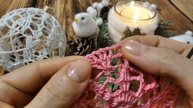 Новогодний ШАР крючком / Christmas BALL crochet смотреть онлайн