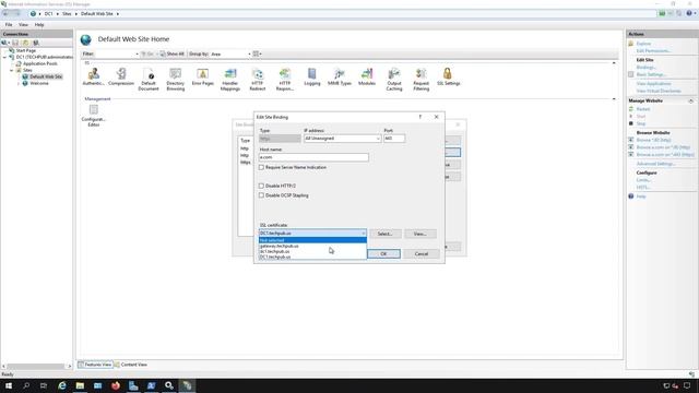 How to change certificates in IIS in Windows Server 2019 смотреть онлайн