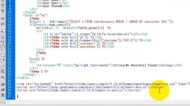 Reorder Bootstrap 4 table rows with PHP, JQuery in Urdu / Hindi - Learncodeweb смотреть онлайн