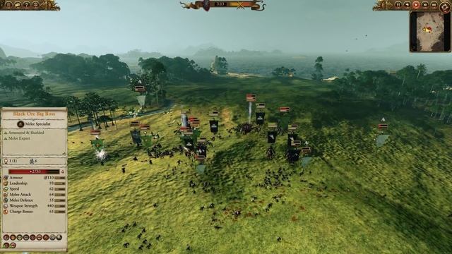 Black Orc Big Boss, Free Hero. Chaos Vs Greenskins. Total War Warhammer, Multiplayer. смотреть онлайн