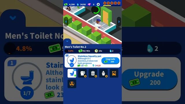 Idle Toilet Tycoon gameplay (iOS, android) walkthrough gameplay смотреть онлайн