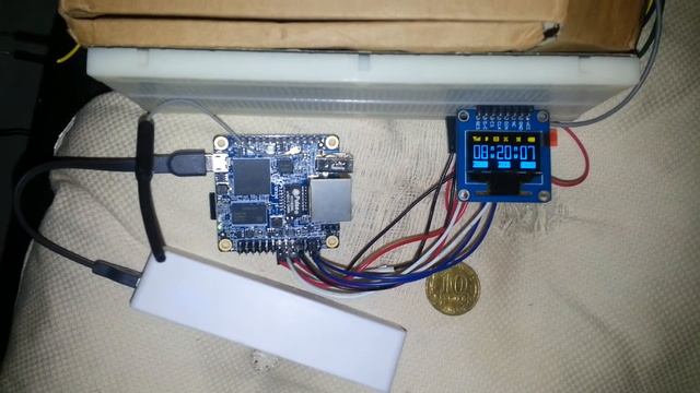 Waveshare 0.96inch OLED screen, Orange Pi Zero, wifi, 4-wire spi SSD1306, armbian - debian jessie смотреть онлайн