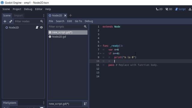 Godot Engine GDScript - How to Use If else statement смотреть онлайн