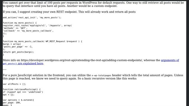 Wordpress: Increase the page size of the WordPress REST API (2 Solutions!!) смотреть онлайн