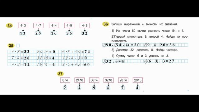 ГДЗ по математике Страница.19 Класс 3 рабочая тетрадь Моро М.И. Часть 1 смотреть онлайн
