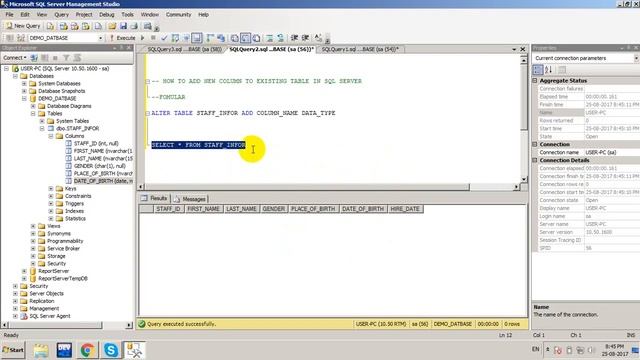add new column to existing table in sql server смотреть онлайн