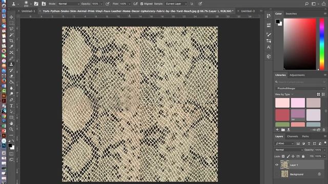 Snake Skin in Photoshop смотреть онлайн