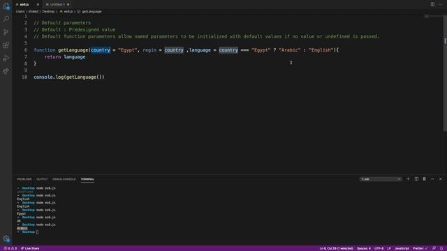 Lesson 2: Default Parameter -JS ES6- смотреть онлайн