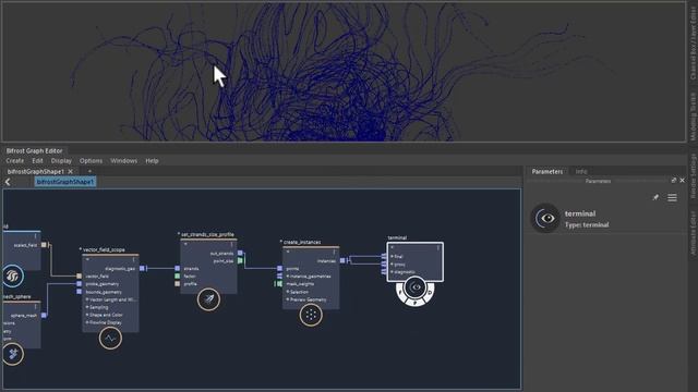Instanced spheres using Bifrost смотреть онлайн