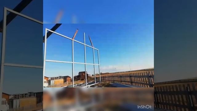 Строительство отеля из металлоконструкций на озере Белё. (Часть1)