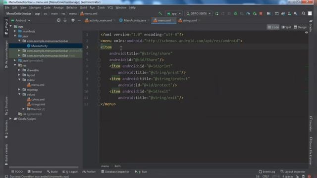 android studio | How to set menu to Toolbar in Android example смотреть онлайн