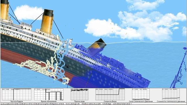 Моя теория потопления Титаника в игре Floating Sandbox смотреть онлайн